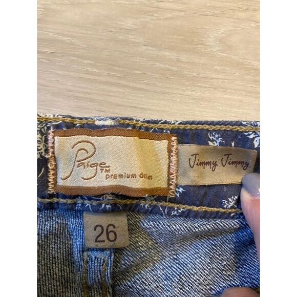 Paige, women's "jimmy jimmy" casual denim cotton shorts size 26 - Picture 3 of 7